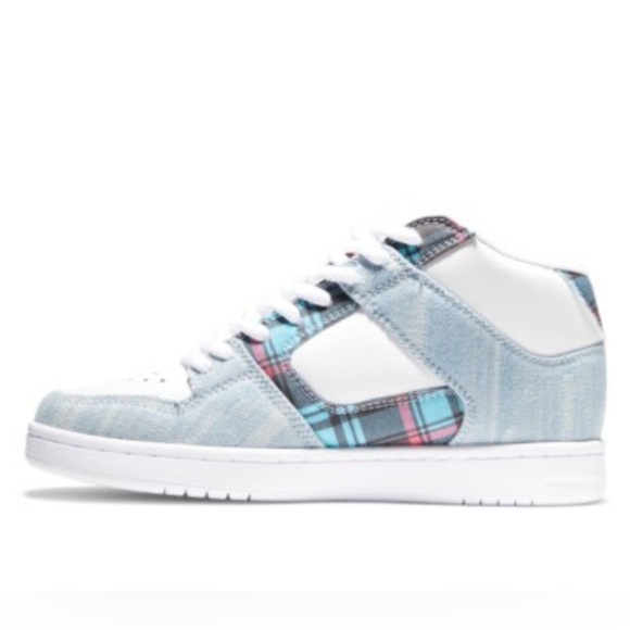 DC Women’s Manteca 4 Midi Plaid Sneakers Size 7.5 - Picture 3 of 9